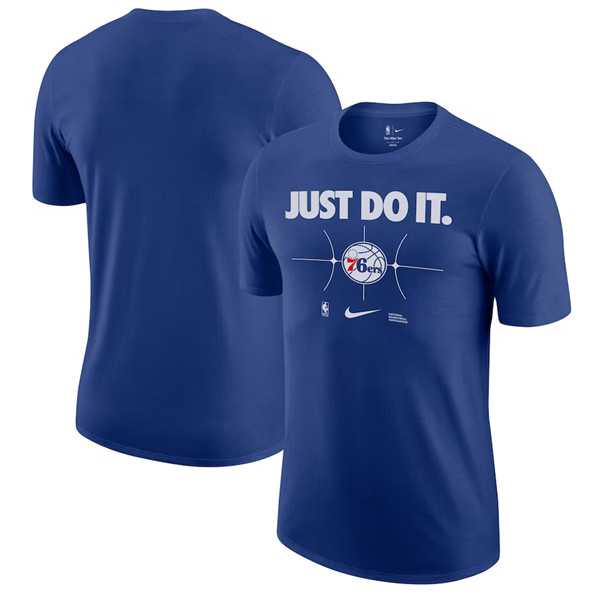 Men's Philadelphia 76ers Royal Just Do It T-Shirt,We sell and wholesale Men's Philadelphia 76ers Royal Just Do It T-Shirt on line form chian!